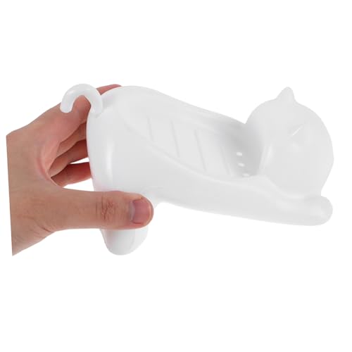 Adorable Cat-Themed Self-Draining Soap Holder