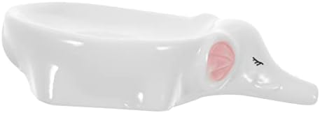 KOONTTY Self-Draining Ceramic Elephant Soap Dish