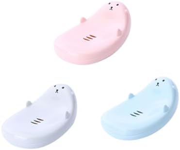 Ann Cartoon 3-Piece Soap Draining Box for Kids