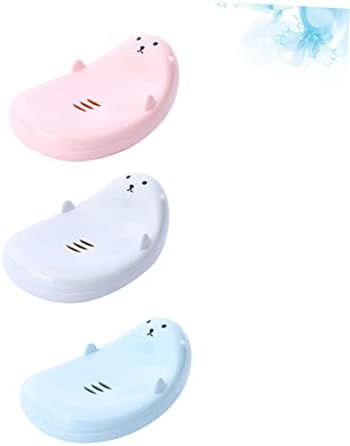 Ann Cartoon 3-Piece Soap Draining Box for Kids