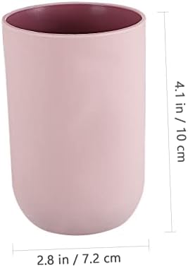 Luxshiny 4pcs Stackable Toothbrush Tumblers with Simple Design