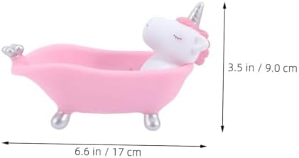 2pcs Cute Cartoon Animal Soap Holder Draining Tray for Bathroom
