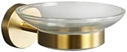 Gold-Plated Towel Bar Rail with Soap Dish