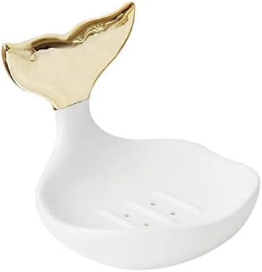 Modern JECOMPRIS Soap Holder Space-Saving Fishtail Design