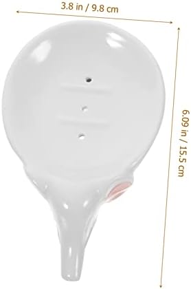KOONTTY Self-Draining Ceramic Elephant Soap Dish