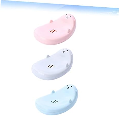 Ann Cartoon 3-Piece Soap Draining Box for Kids
