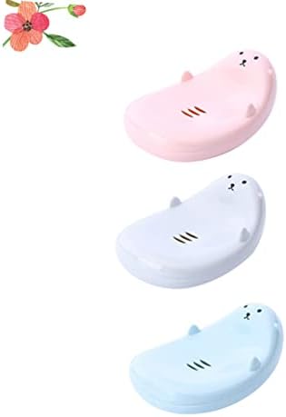 Ann Cartoon 3-Piece Soap Draining Box for Kids