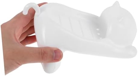 SKISUNO Cute Cat-Themed Self-Draining Soap Dish