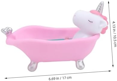 IMIKEYA Unicorn Soap Holder Bathtub Dish for Kids