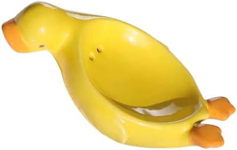 GLEAVI Ceramic Soap Tray Duck Design Bathroom Holder