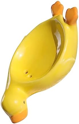 LIFKOME Ceramic Soap Holder - 10cm Yellow