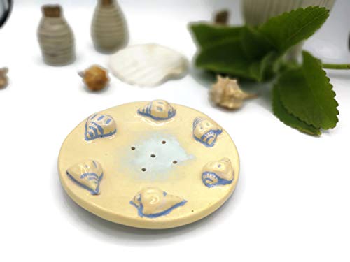 Handmade Elegant Unique Ceramic Soap Dish Dispenser