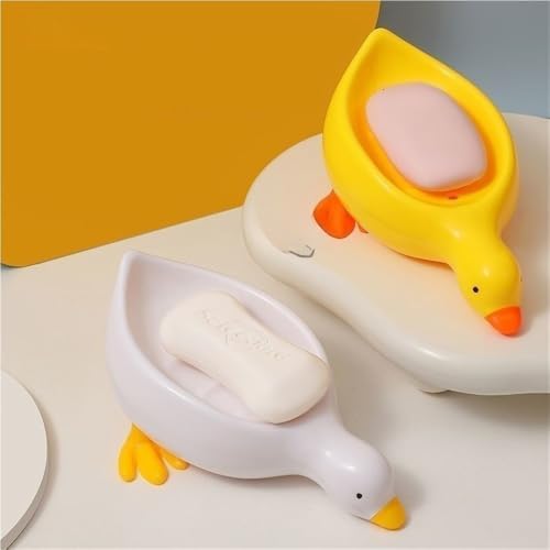 IFAJOOR Decorative Duck Soap Dish White 1 Piece