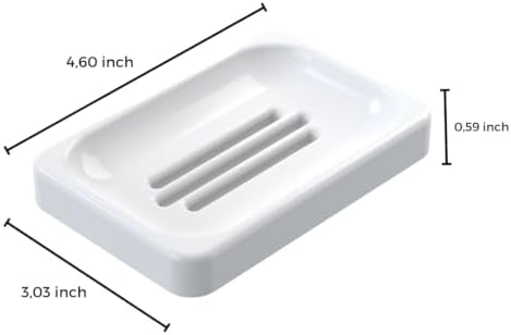 Stylish Rhode Luxury Milk soap dish self-draining and non-slip