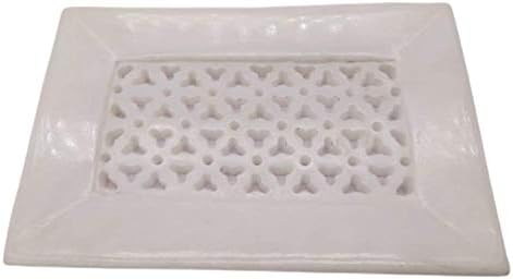 Handicraft Marble Soap Dish Tray Holder by Indian Artisan