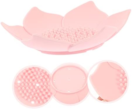 Floral Soap Box with Silicone Base and Drainage