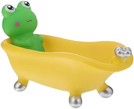Stylish Frog-shaped Bathtub-Style Reusable Sponge Bath Soap Holder