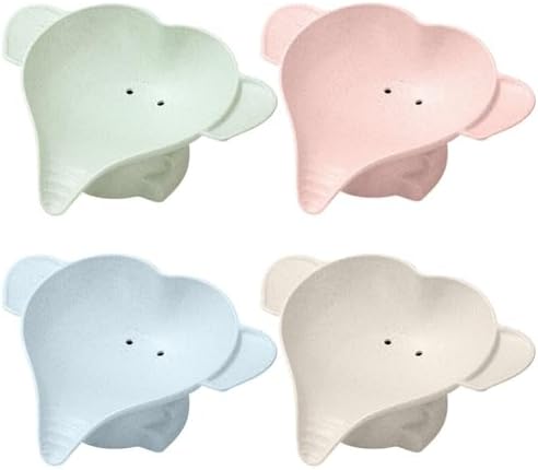 Pink Elephant Soap Dish Waterproof Drain Rack