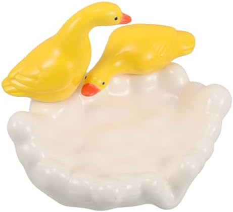 Durable Ceramic Duck Soap Dish for Bathroom and RV Use