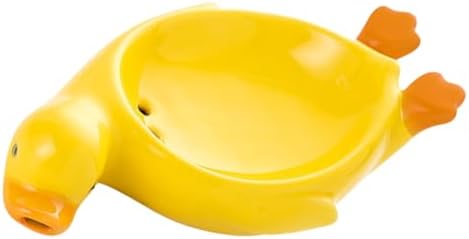 Duck Soap Holder Case Ceramic Sink Bathroom Organizer