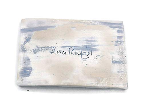 Handpainted Textured Ceramic Soap Dish Holder