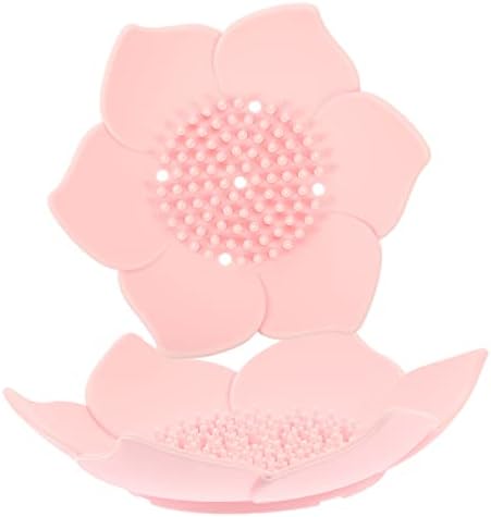 Unomor Silicone Flower Soap Holder 2-Pack