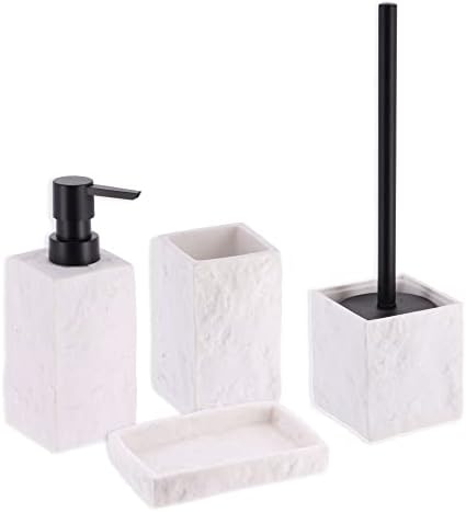 Evid Eco - White Stone Effect soap dispenser tray