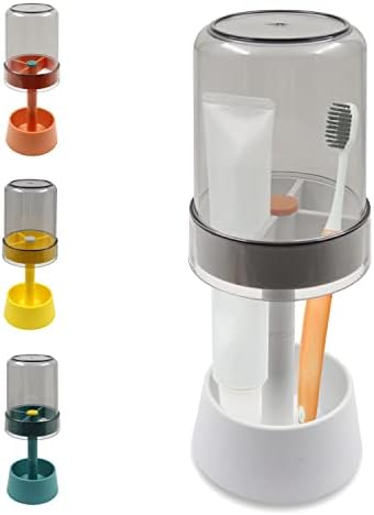 Ultimate Toothbrush Holder Compact Stylish 3-Slot Organizer
