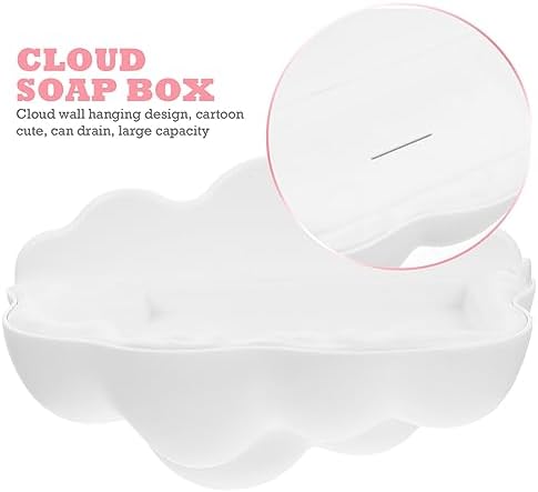 FOMIYES Wall-Mounted Durable White Soap Holder