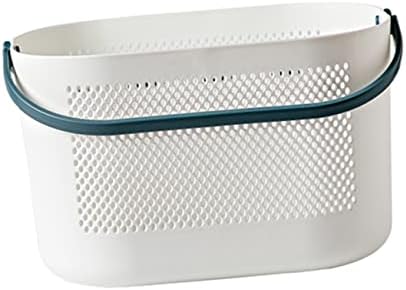 Portable Folding Shower Basket Plastic Organizer for Bathroom Kitchen Use