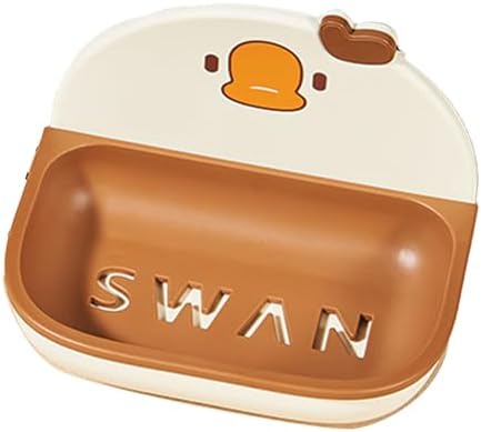 Wall Mounted soap dishBigDecimalCartoon Drainable for Hygiene Aesthetics
