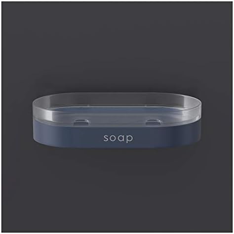 Stylish Black Bathroom Soap Holder with Wipeable Tray