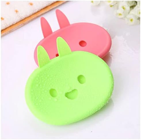 2PCS Suction Cup Soap Dish for Bathroom and Kitchen Use