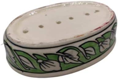India Meets India Handicraft Ceramic Soap Dish for a Modern Bath Experience