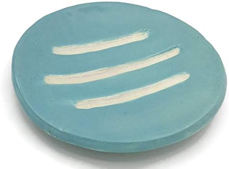 Big Handmade Turquoise Blue Soap Dish for Bar Soaps
