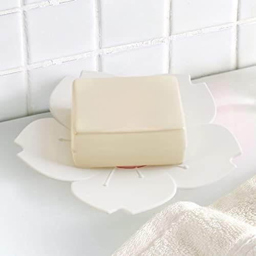 6 Pcs Cherry Blossom Soap Dish with Cartoon Design for Kids