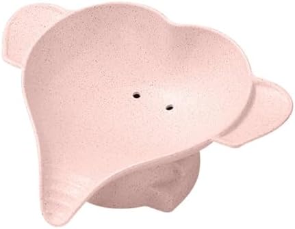 Pink Elephant Soap Dish Waterproof Drain Rack