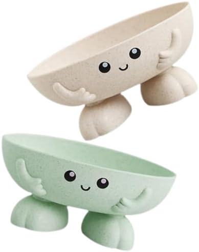 Cabilock 2-Piece Cartoon Soap Holder Trawarning-Style for Bathrooms Already