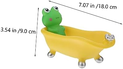 Stylish Frog-shaped Bathtub-Style Reusable Sponge Bath Soap Holder