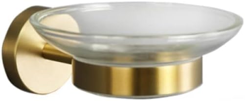 Gold-Plated Towel Bar Rail with Soap Dish