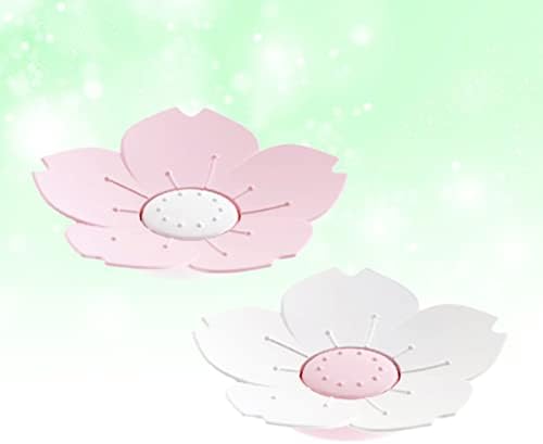 6 Pcs Cherry Blossom Soap Dish with Cartoon Design for Kids