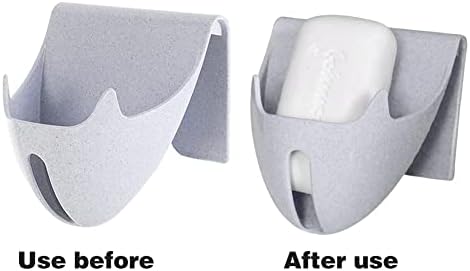 2Packs Soap Dishes with Drain for Bathroom Bar and Kitchen