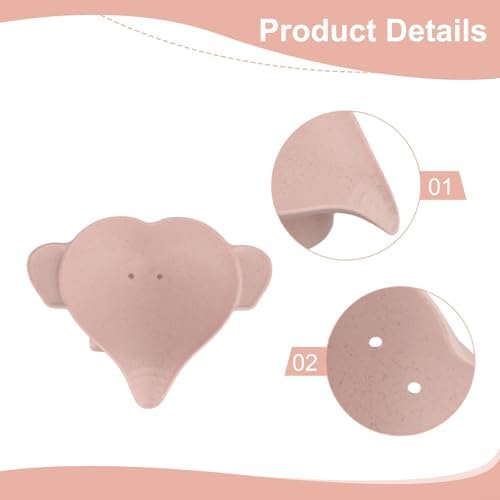 Pink Elephant Soap Dish Waterproof Drain Rack