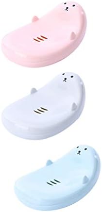 3PCS Cartoon Soap Holder Storage Case for Kids