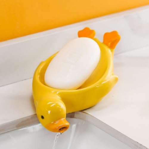 MAGICLULU Ceramic Soap Dish Unique Organizer for Bathroom