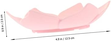 2-Pack flower-shaped silicone soap dish holder for bathroom
