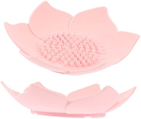MAGICLULU Flower Shaped Silicone Soap Dish Holder