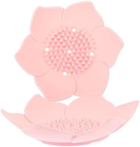 Alipis Flower Shape Soap Dish Silicone Holder