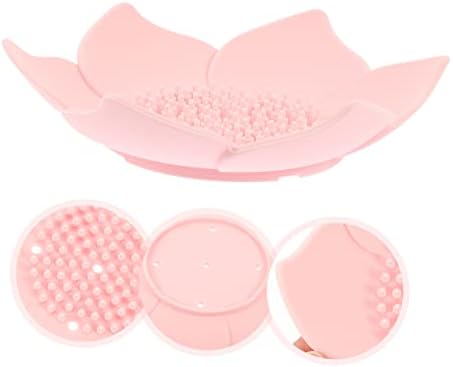 Flower-Shape Silicone Soap Dish Holder for Home Kitchen