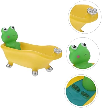 Stylish Frog-shaped Bathtub-Style Reusable Sponge Bath Soap Holder